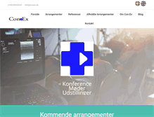 Tablet Screenshot of conex.dk