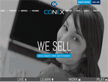Tablet Screenshot of conex.co.nz